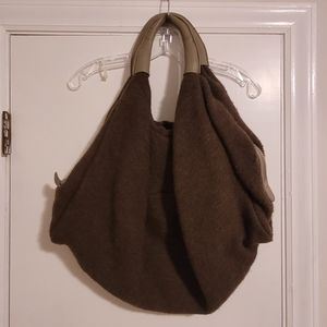 J.Jill Sweater Knit Hobo Handbag Brown